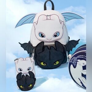 Loungefly How to Train Your Dragon Light & Night Fury Cosplay Set